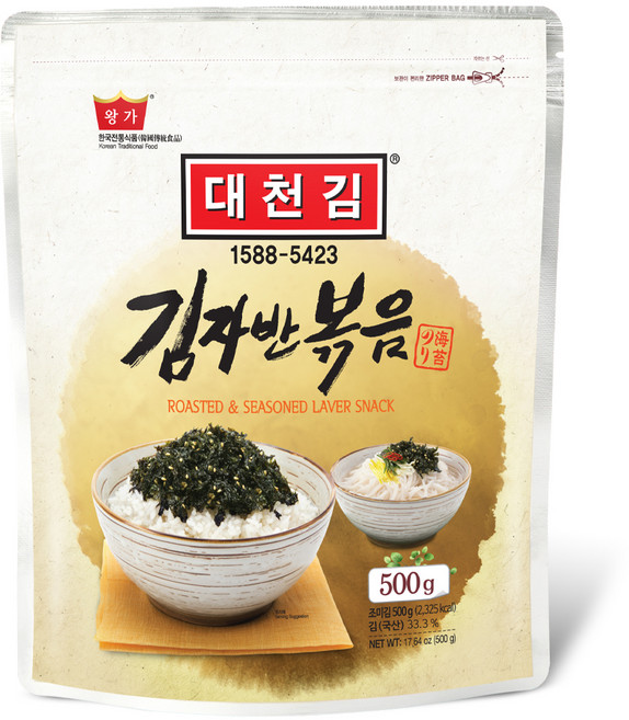 Daechungim 大川 炒傳統海苔酥, 500g, 1包