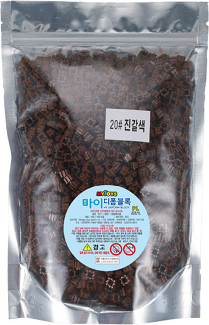 MyToys 我的變形積木 500g 補充包, 深棕色, 1個