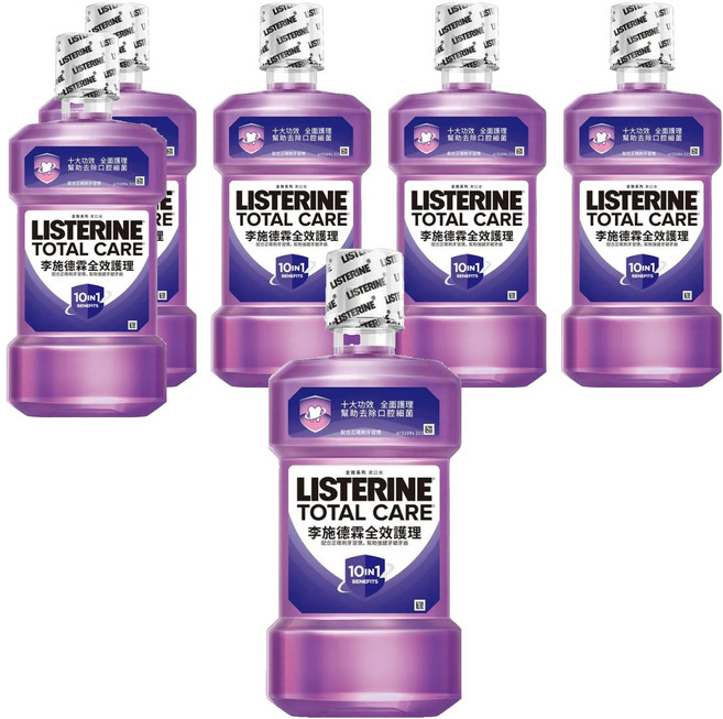 LISTERINE 李施德霖 全效護理除菌漱口水, 500ml, 6瓶