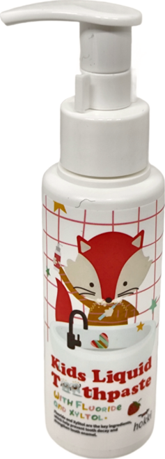 hokki 小怪獸 兒童木醣醇防蛀液態牙膏 草莓, 100ml, 1瓶