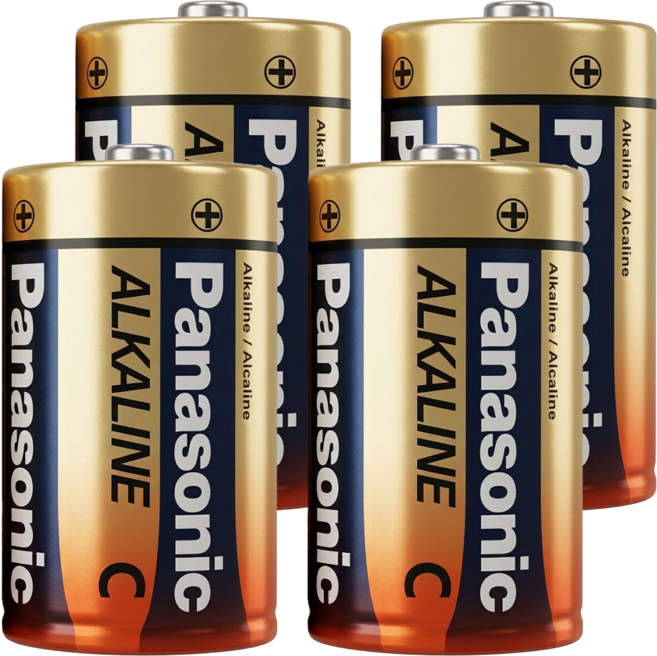 Panasonic 鹼性電池 2號 LR14TTS/2B, 2顆, 2組