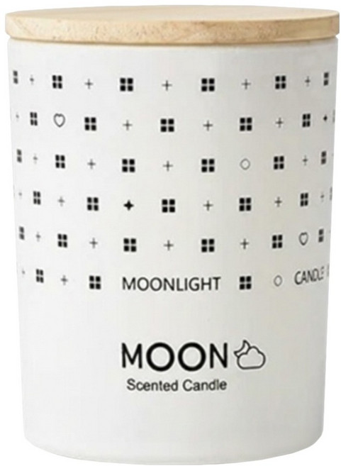 MOON LIGHT 月光蠟燭 北歐設計手工香氛蠟燭 月光佳人 + 白月光 3.5oz, 100g, 1個