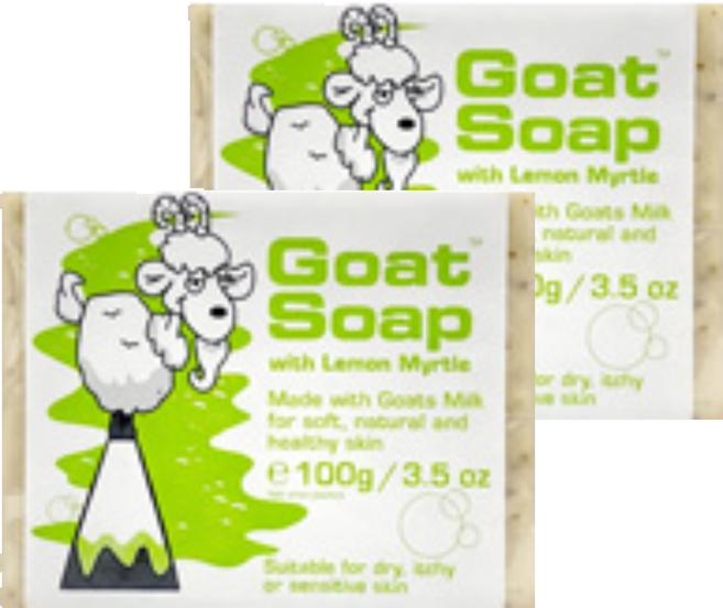澳洲 Goat Soap 澳洲羊乳皂 檸檬香桃木 100g-溫和保濕 敏感肌適用, 100g, 2個