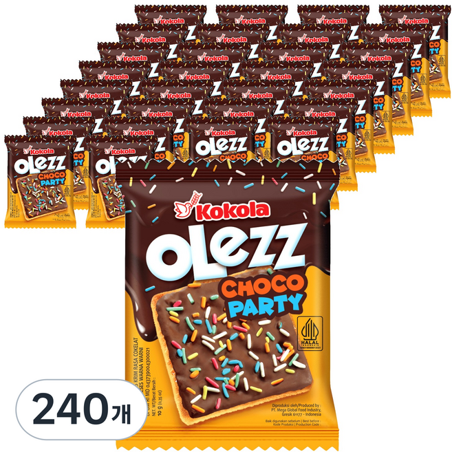 Kokola Ollez 巧克力派對脆餅, 240個, 10g