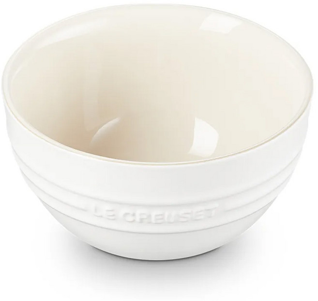 LE CREUSET 瓷器韓式飯碗 350ml, 棉花白, 1個
