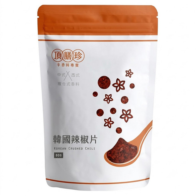 頂膳珍 韓國辣椒片, 80g, 1包