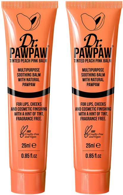 Dr.PAWPAW 摩卡潤色木瓜霜, Peach Pink, 25ml, 2條