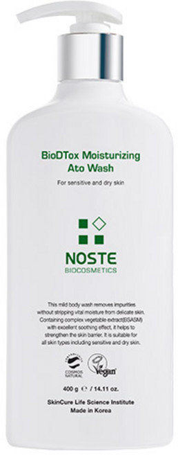 NOSTE BioDtox保濕舒敏沐浴露, 400g, 1瓶