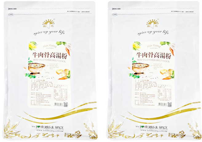 新光洋菜 牛肉骨高湯粉, 1kg, 2包