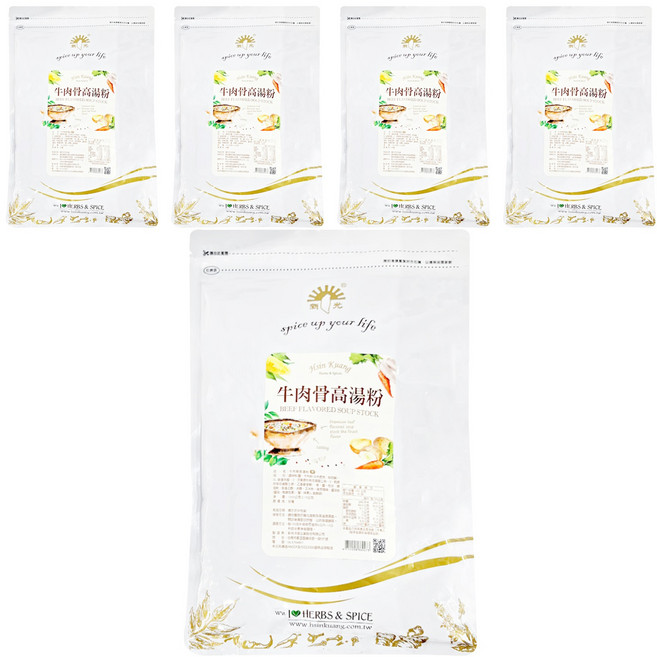 新光洋菜 牛肉骨高湯粉, 1kg, 5包