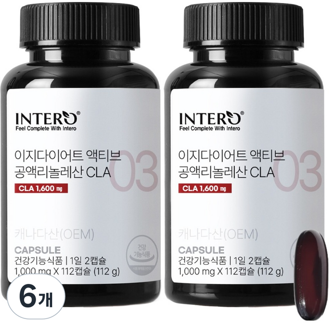 INTERO Easy Diet Active 共軛亞麻油酸 CLA 112g, 6個, 112錠