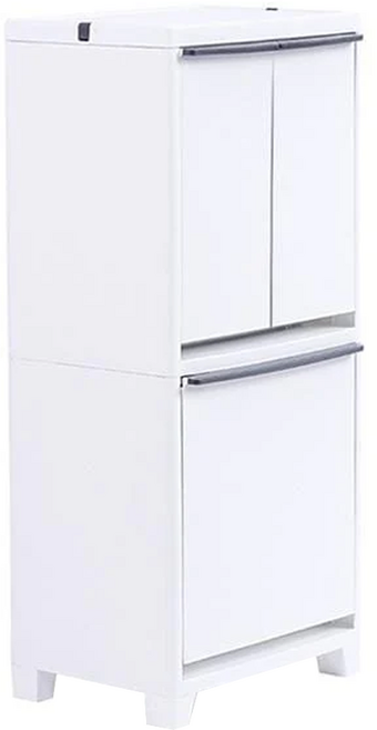 Changsin Living 昌信生活 FRANCO 居家抽屜式回收櫃 雙室 40L, 白色, 1個