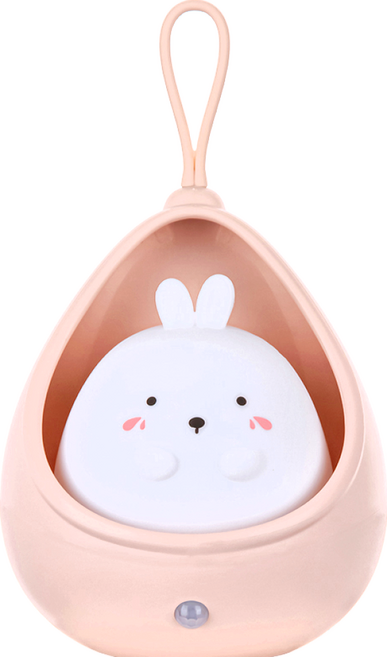 半島良品 小兜家族小夜燈感應燈, 兔子 粉色