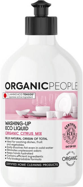 Organic People 有機生活 洗碗精 綜合柑橘, 500ml, 1瓶
