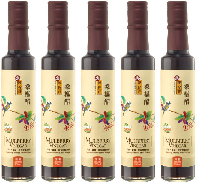 陳稼莊 桑椹醋, 250ml, 5瓶