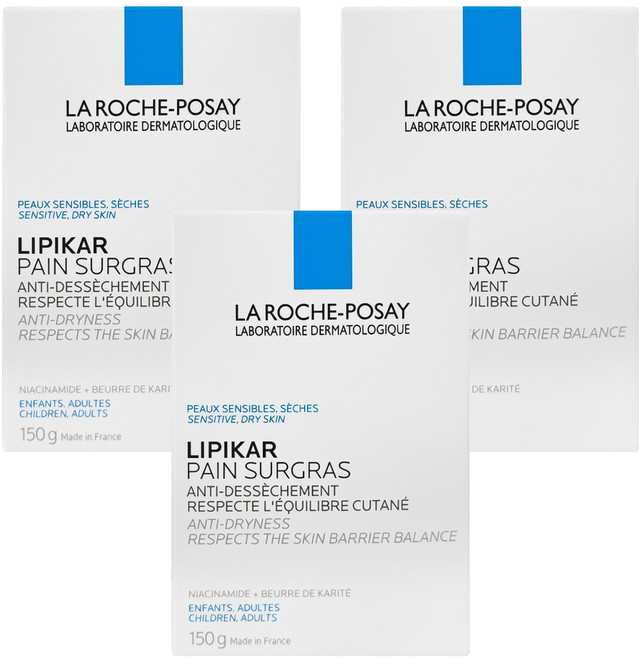 LA ROCHE POSAY 理膚寶水 滋養皂, 150g, 3個