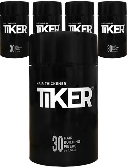 TIKER 護髮纖維粉 30g, Black, 5罐