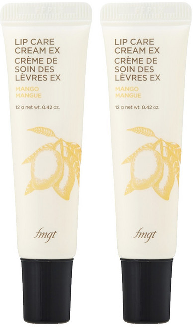 THE FACE SHOP 菲詩小舖 唇部護理霜 10g, 12g, 2個, 02 芒果