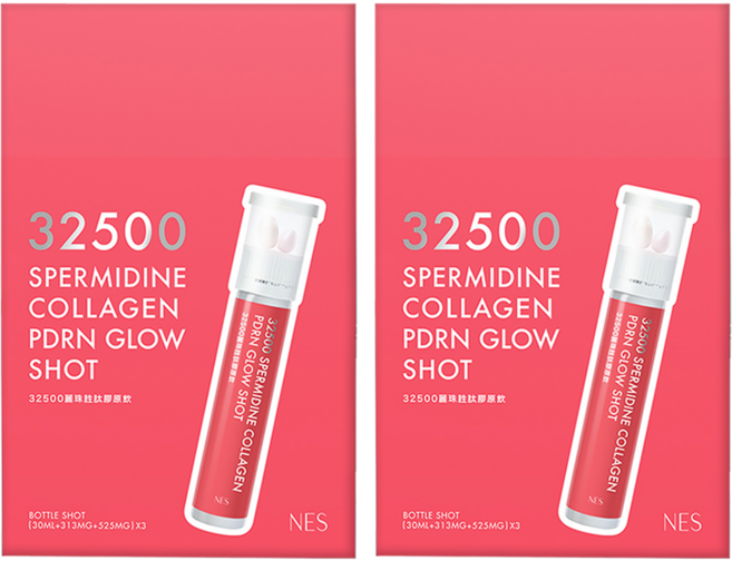 NES cosmetics 恩藝偲 32500麗珠胜肽膠原飲 雪白錠 + 澎亮錠 + 膠原飲 30ml, 2套, 3份