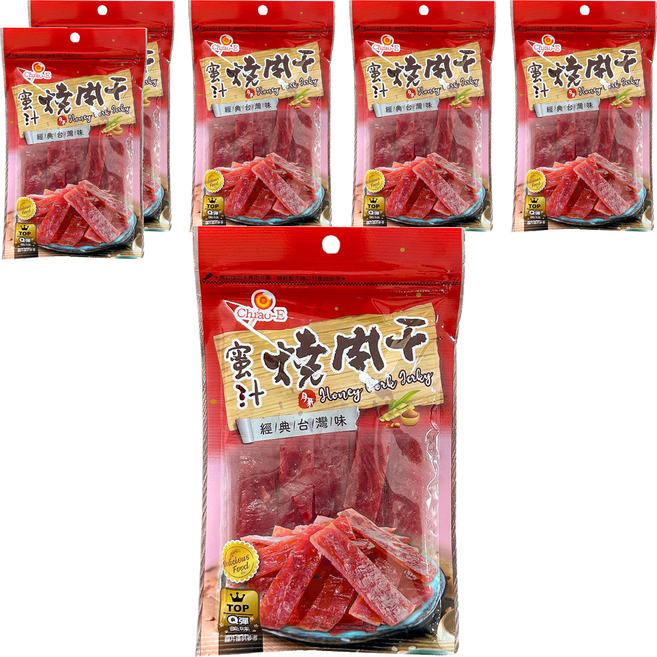 Chiao-E 巧益 蜜汁燒肉乾, 100g, 6包