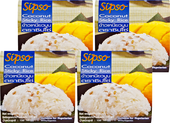 Sipso 泰國椰漿糯米飯, 150g, 4盒