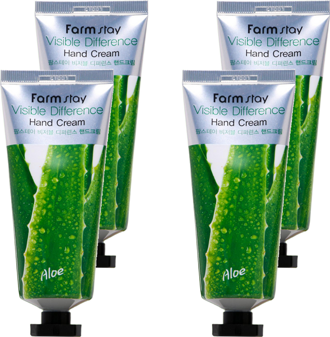Farm stay 植物莊園 蘆薈保濕舒緩護手霜, 100g, 4條