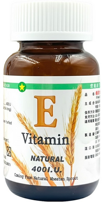 保立康 優質生活 維他命E, 60顆, 1罐