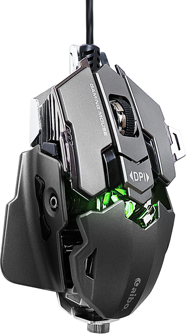 aibo 變形 電競 Wired 滑鼠 機械 鐵灰色 Adjustable DPI LY-ENMS-AMG500 原廠保固