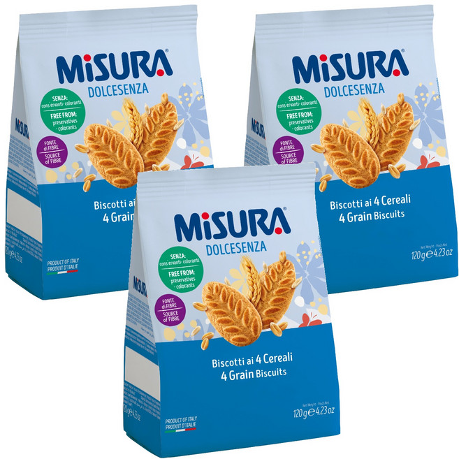 MiSURA 優穀麥片餅乾, 120g, 3包