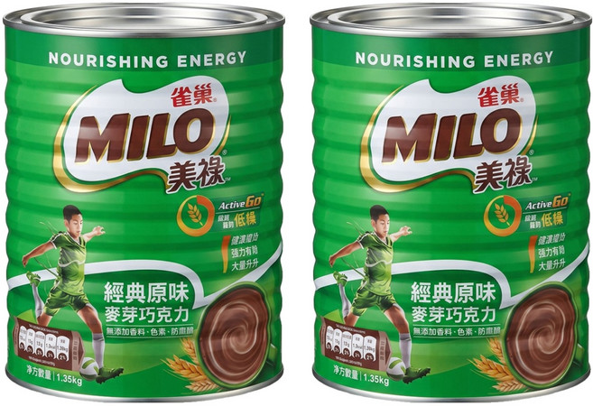 MILO 美祿 經典原味巧克力麥芽飲品, 1.35kg, 1入, 2罐