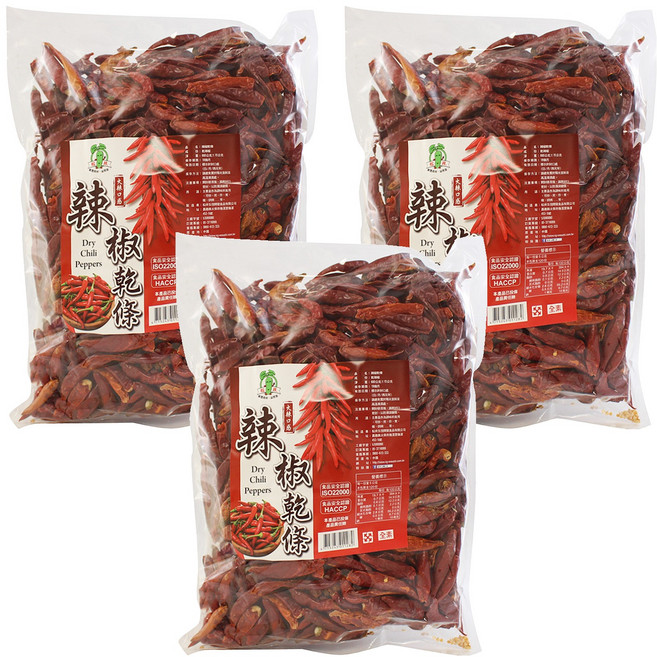 松井 辣椒乾條, 600g, 3包
