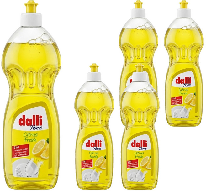 dalli 達麗 全效能3合1 超濃縮 洗碗精, 1L, 5瓶