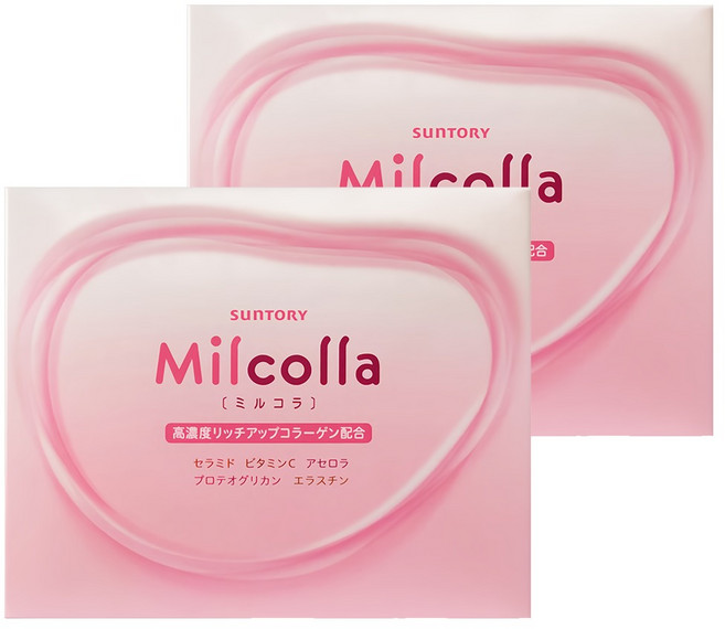 SunTORY 三得利 Milcolla 蜜露珂娜 台灣公司貨 膠原蛋白, 30包, 6.5g, 2盒