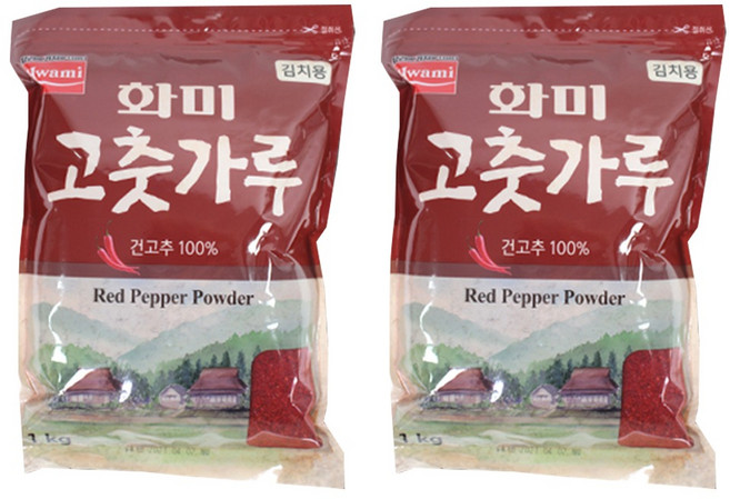 Hwami 醃製泡菜用辣椒粉, 1kg, 2包