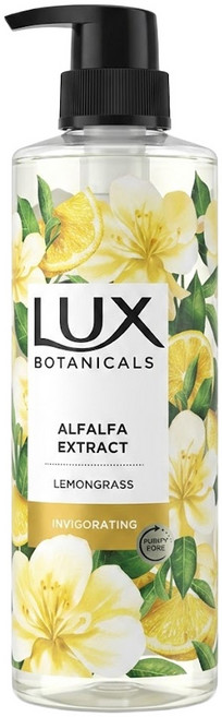 LUX 麗仕 台灣公司貨 植萃香氛沐浴露 檸檬草與麝香, 550g, 1瓶