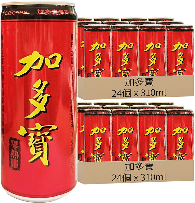 加多寶 涼茶 零熱量, 2組, 24入, 310ml