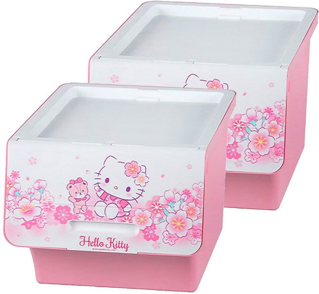 KEYWAY 聯府 Hello Kitty直取式整理箱 40L, 櫻花, 2個