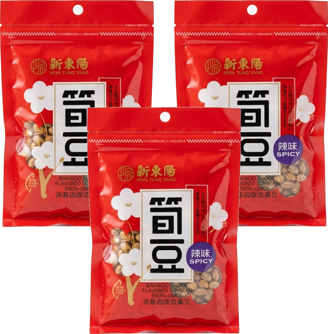 新東陽 辣味筍豆, 150g, 3包