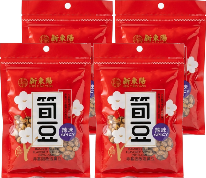 新東陽 辣味筍豆, 150g, 4包