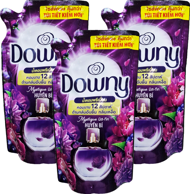 Downy 柔軟精 補充包 黑色, 750ml, 3包