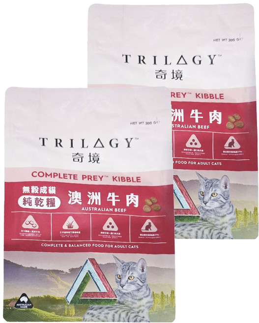 TRILOGY 奇境 成貓 無穀純乾糧, 澳洲牛肉, 300g, 2包