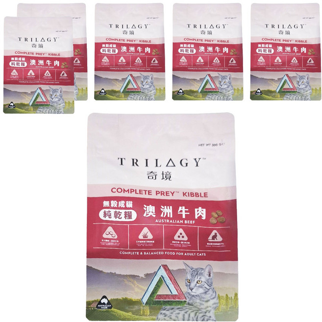 TRILOGY 奇境 成貓 無穀純乾糧, 澳洲牛肉, 300g, 6包