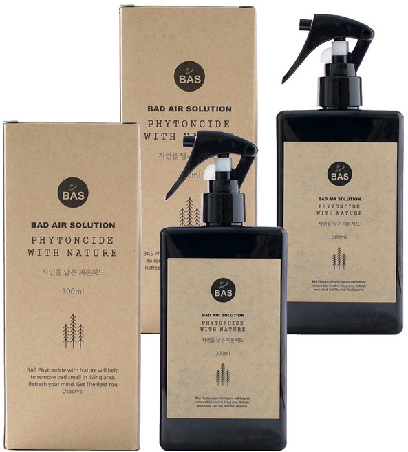 Bas 芬多精清淨噴霧, 300ml, 2個