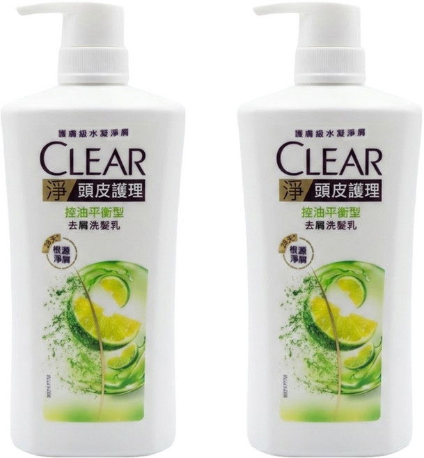 CLEAR 淨 洗髮乳 控油平衡型, 750ml, 2瓶