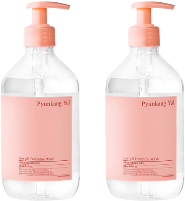 Pyungangyul 弱酸性女性潔面乳, 500ml, 2個