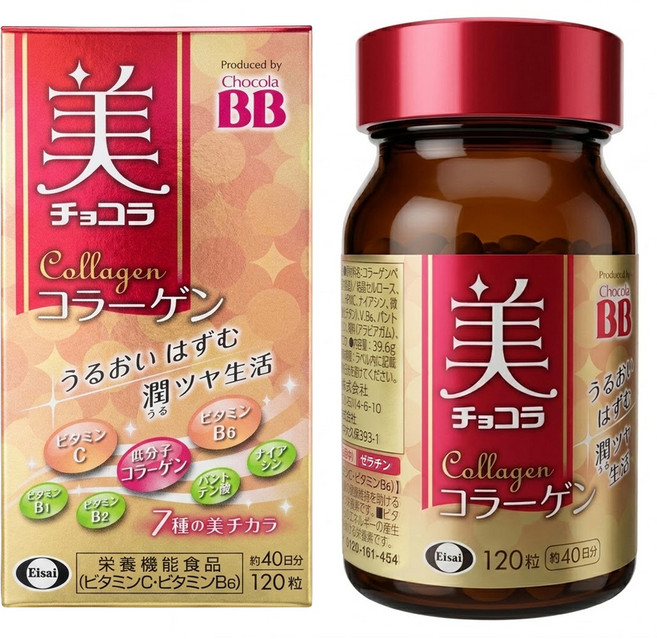 Eisai 衛采 Chocola BB 膠原錠, 120顆, 1罐