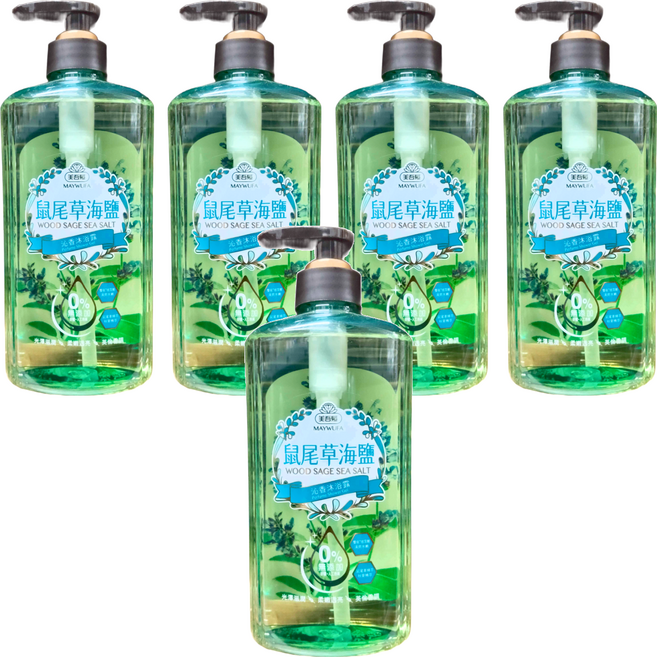 美吾髮 鼠尾草海鹽沁香沐浴露, 700ml, 5件