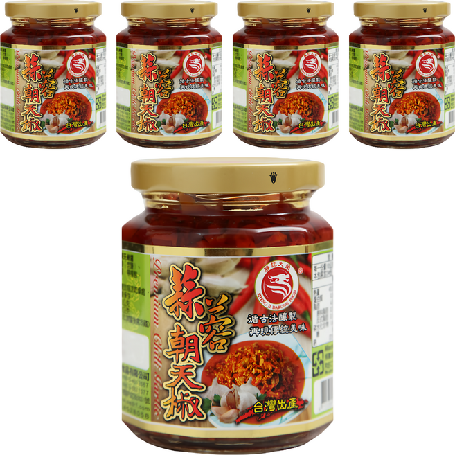勝記大榮 蒜蓉朝天椒, 360g, 5罐