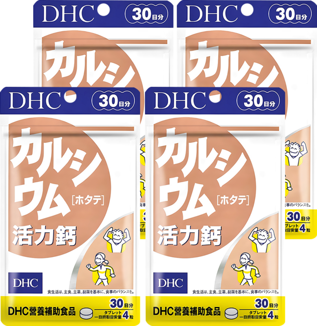 DHC 台灣公司貨 活力鈣 30日份, 120顆, 420mg, 4包