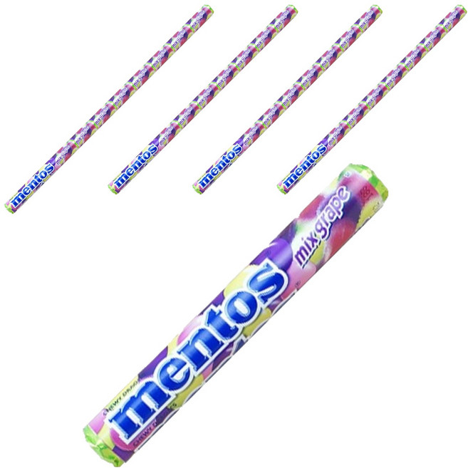mentos 曼陀珠 綜合葡萄口味軟糖, 37.5g, 48個